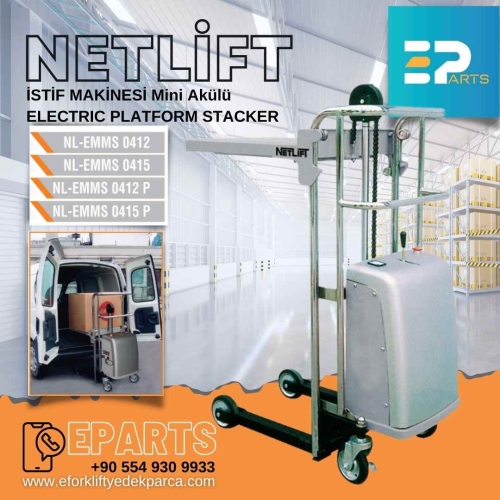 NETLİFT NL-EMMS 0412 P Yarı Akülü Manuel İstif Makinesi