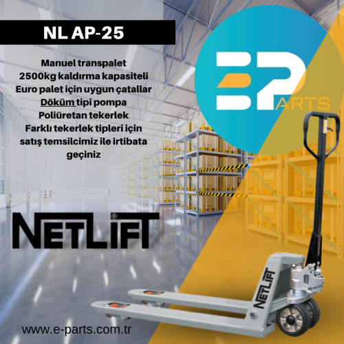 NETLİFT Standart Manuel Transpalet  NL -AP 25