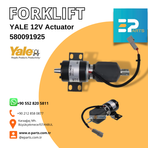 YALE Forklift 580091925 Actuator 12V