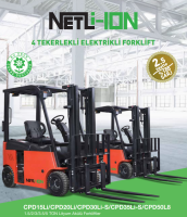NETLİFT CPD30Li-S Lityum Akülü Forklift (80 V 540 Ah) 4 Teker 3 Ton